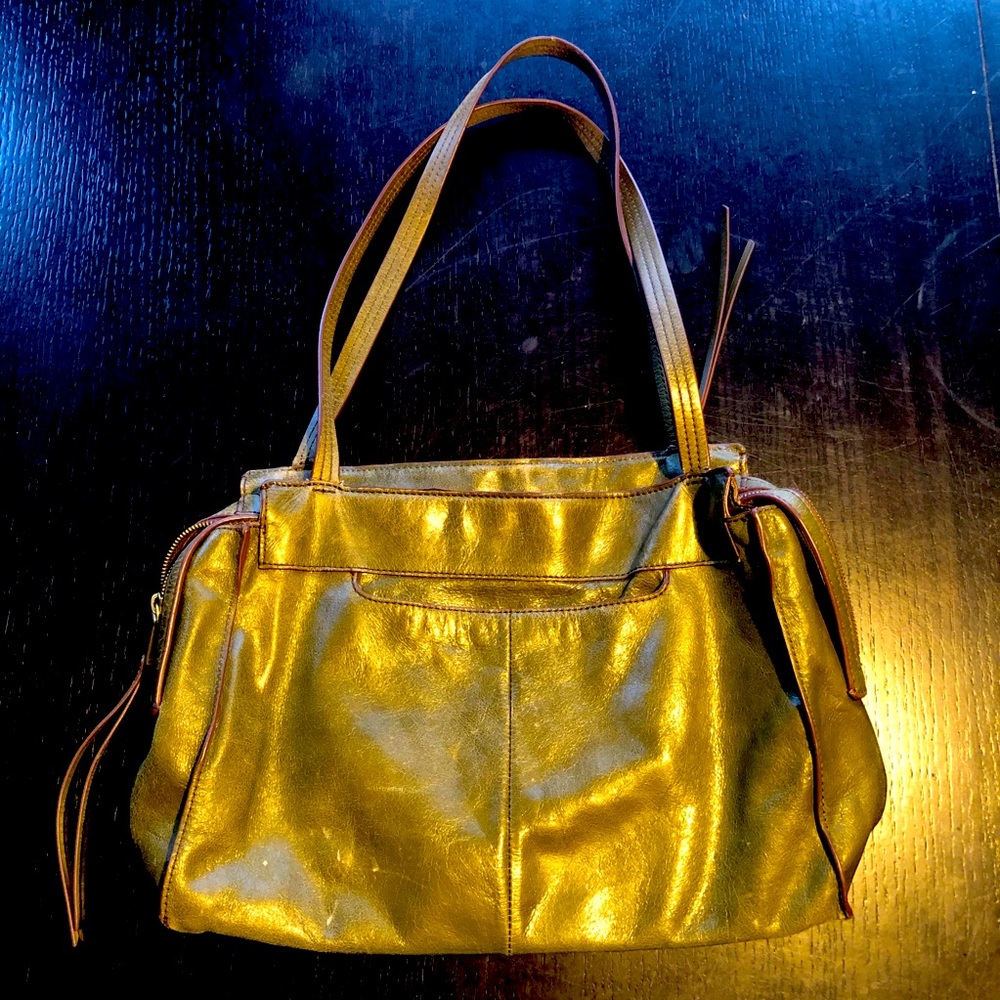 Hobo Affinity Leather Shoulder Bag (Green)